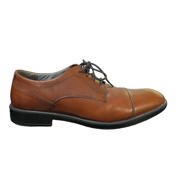 Johnston & Murphy Men\'s Size 12M Brown Leather Dress Shoes Oxford Cap Toe XXC4 main image 10